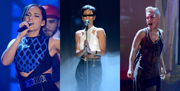 Alicia Keys Rihanna Pink Wetten Dass TheLavaLizard