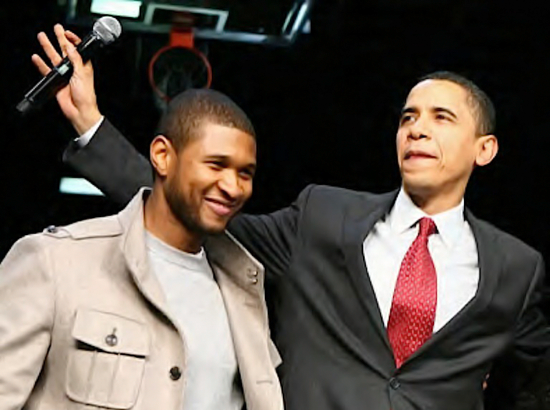 Usher Barack Obama TheLavaLizard